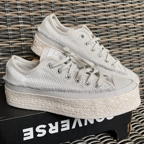 Converse Ctas Espadrille OX Mouse/White/Natural WMNS - Picture 6 of 16